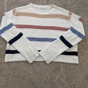 Woman's Striped Newbury Kustom cropped Sweater size Medium